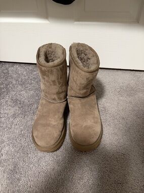 UGG Chestnut Suede Classic Short Boots